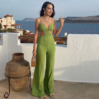 Kate – Combinaison Taille Haute à Effet Portefeuille
