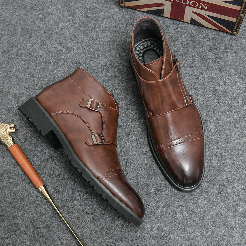 Kevin – Bottes Martin rétro en cuir vegan pour hommes