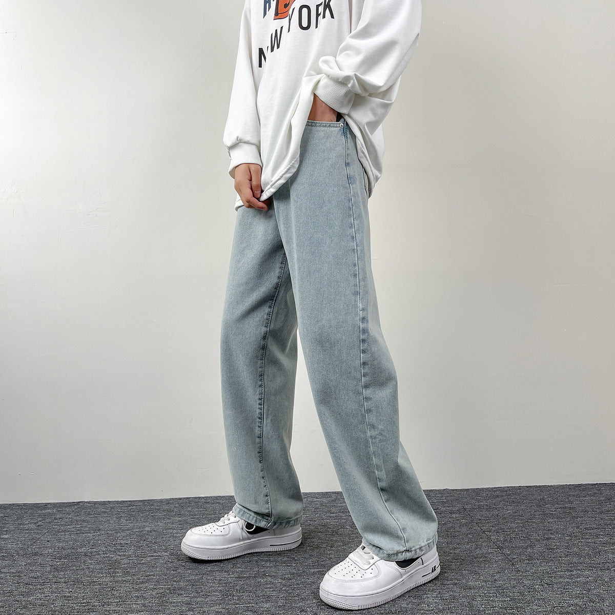 Edward – Jean en Denim Lavé Rétro pour Hommes