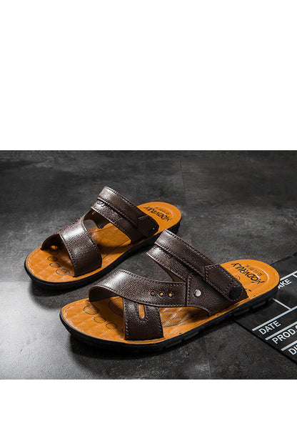 Walter – Sandales de Plage en Cuir Vegan pour Hommes