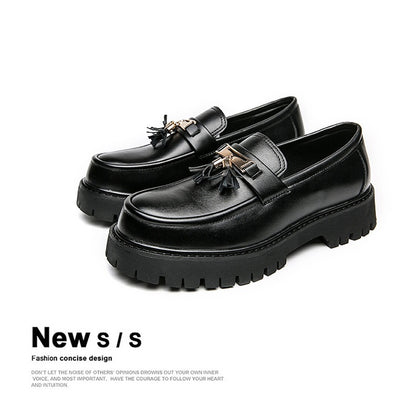 Trevor – Chaussures Style Britannique en Cuir Vegan Noir