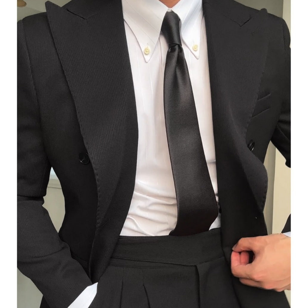 Gabriel – Costume à Col Double Boutonnage