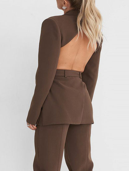 Abigail – Blazer en dentelle à dos ouvert avec lacets