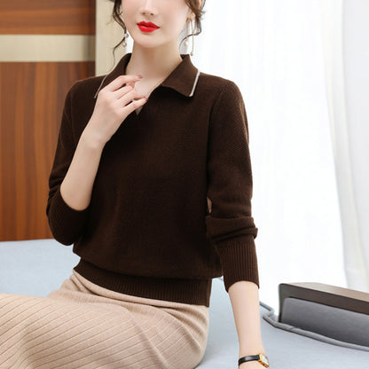 Rachael – Pull à Col Polo Style Occidental