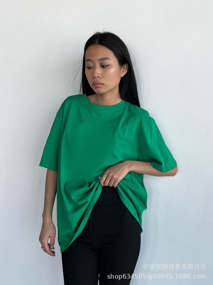 Tara – Haut T-shirt à Manches Courtes en Coton Pur