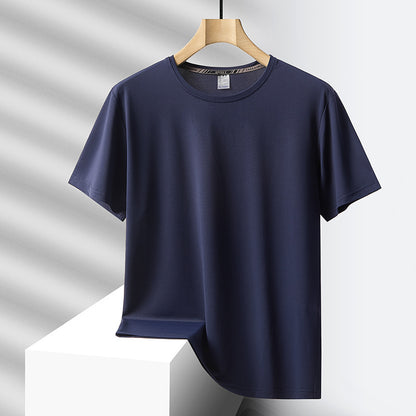 Lawrence – T-shirt surdimensionné en soie glacée pour homme