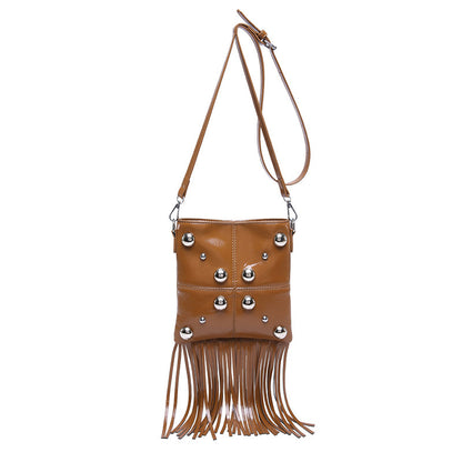 Hayley – Sac Bandoulière à Franges avec Rivets