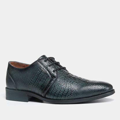 Julian – Chaussures vintage en cuir vegan avec motif