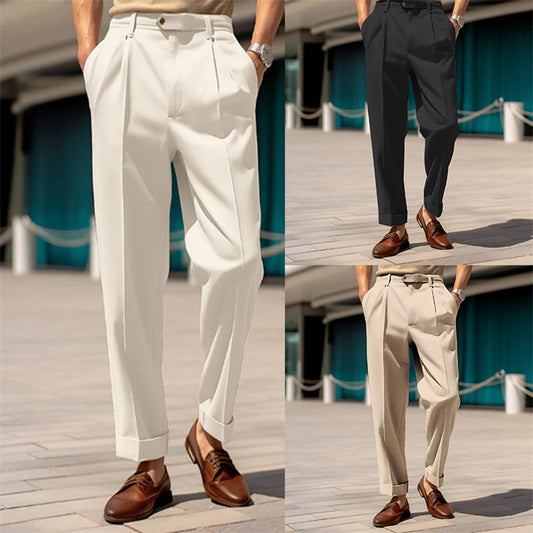 Colin – Pantalon Droit Confortable Taille Moyenne pour Homme