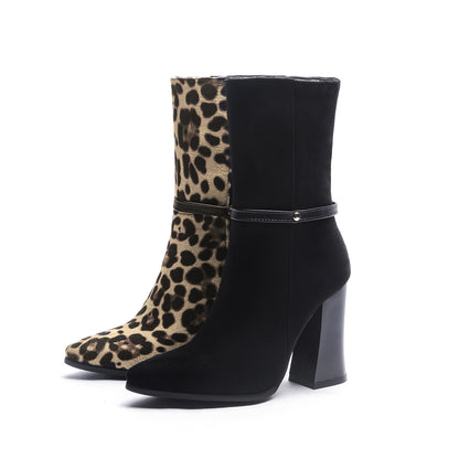 Sandra – Bottes Épaisses à Talons Hauts pour Femmes