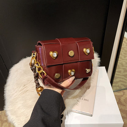Amy – Petit Sac à Bandoulière Clouté pour Femme