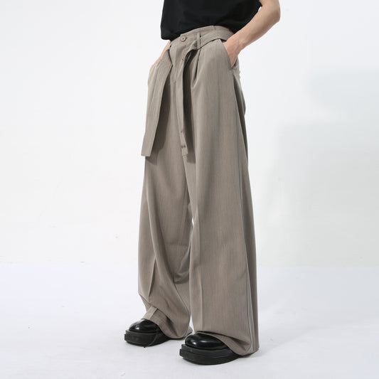 Reginald – Pantalon à Ruban Décoratif Style Japonais