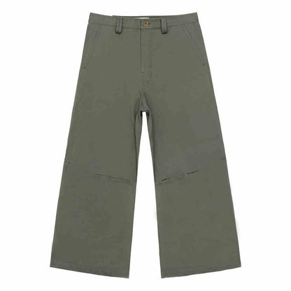 Heather – Pantalon Large Jambe Droite Décontracté en Coton