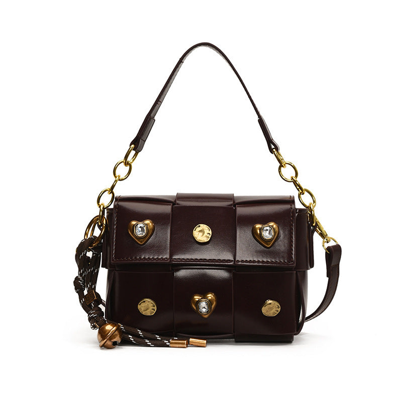 Amy – Petit Sac à Bandoulière Clouté pour Femme