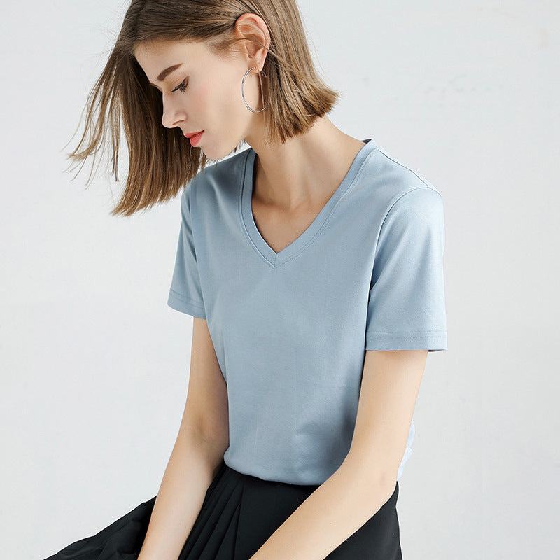 Tommy – T-shirt Simple en Coton Mercerisé pour Homme
