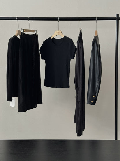Anne – T-shirt à Manches Courtes avec Texture