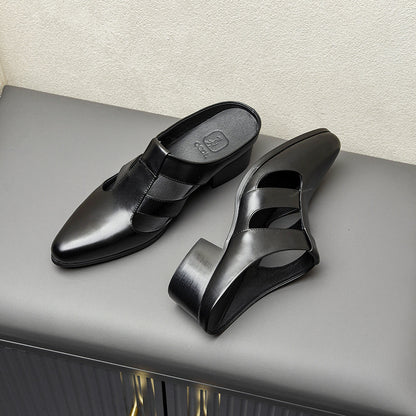 Percy – Chaussons en Similicuir Pointus pour Hommes