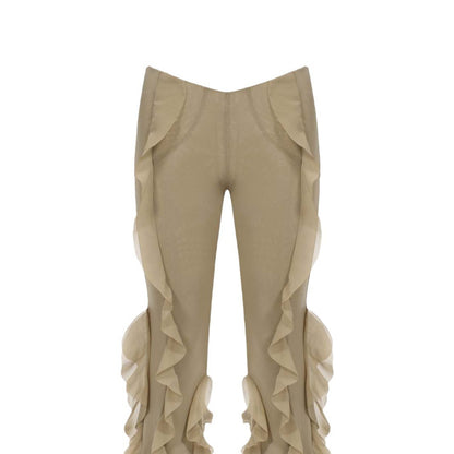 Jennifer – Pantalon Évasé Micro Ajusté pour Femmes