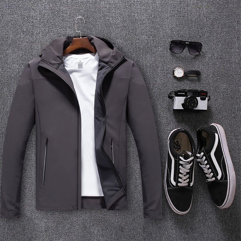 Dylan – Veste d'escalade élastique pour hommes en couche unique, imperméable et coupe-vent