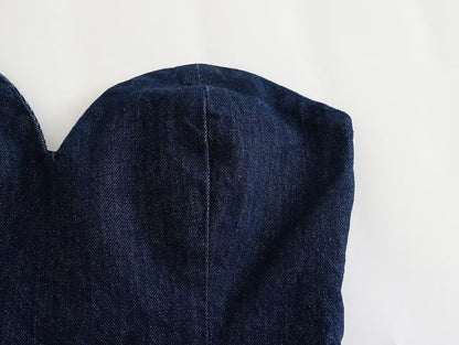 Michelle – Combinaison en Denim avec Ceinture