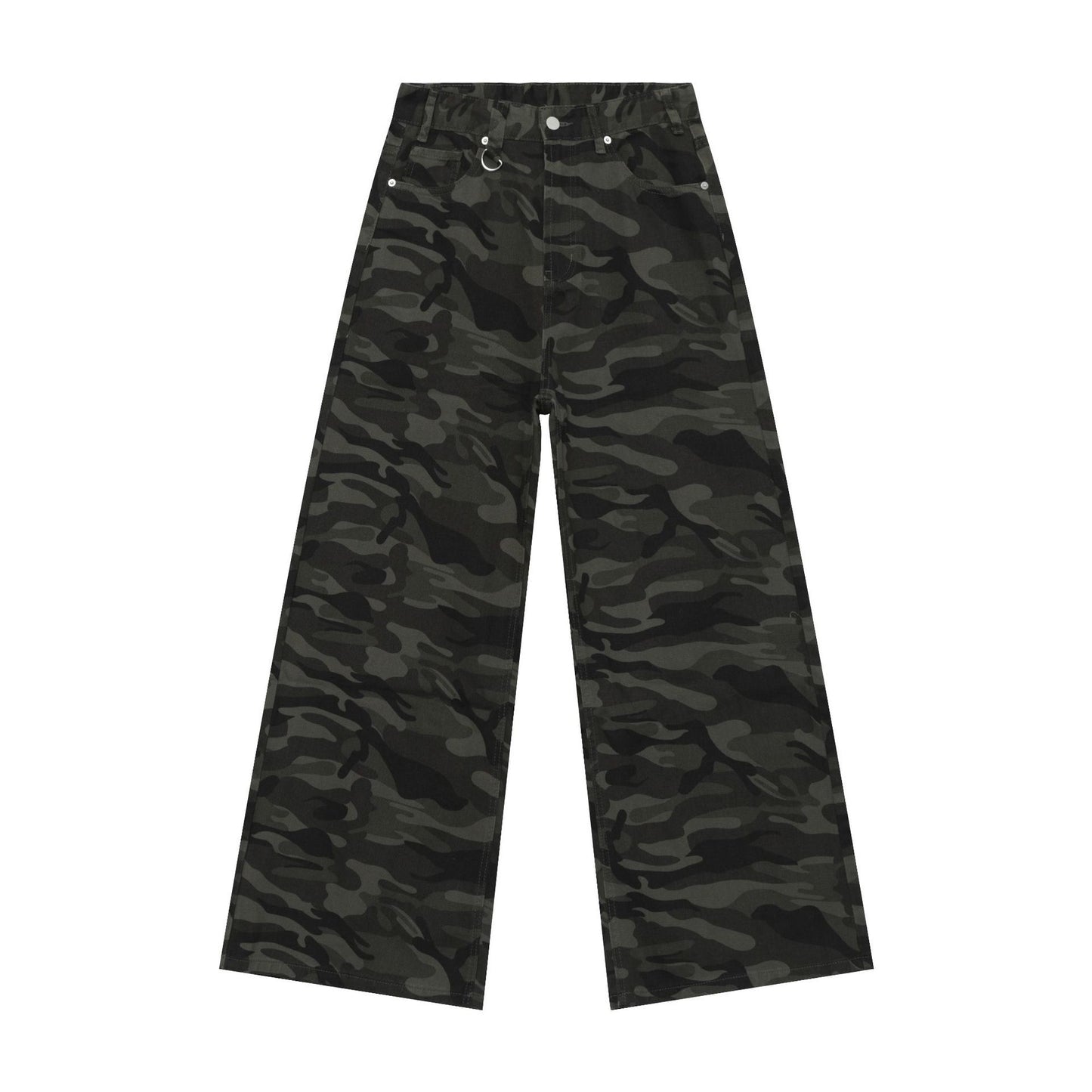 Gavin – Jean Camouflage Large à Jambes Droites