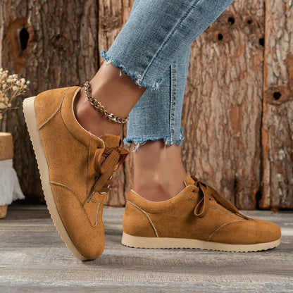 Jane – Chaussures décontractées blanches rétro à semelle souple