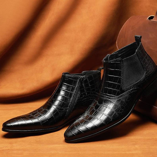 Clive – Bottes à Cheville en Cuir Vegan pour Homme
