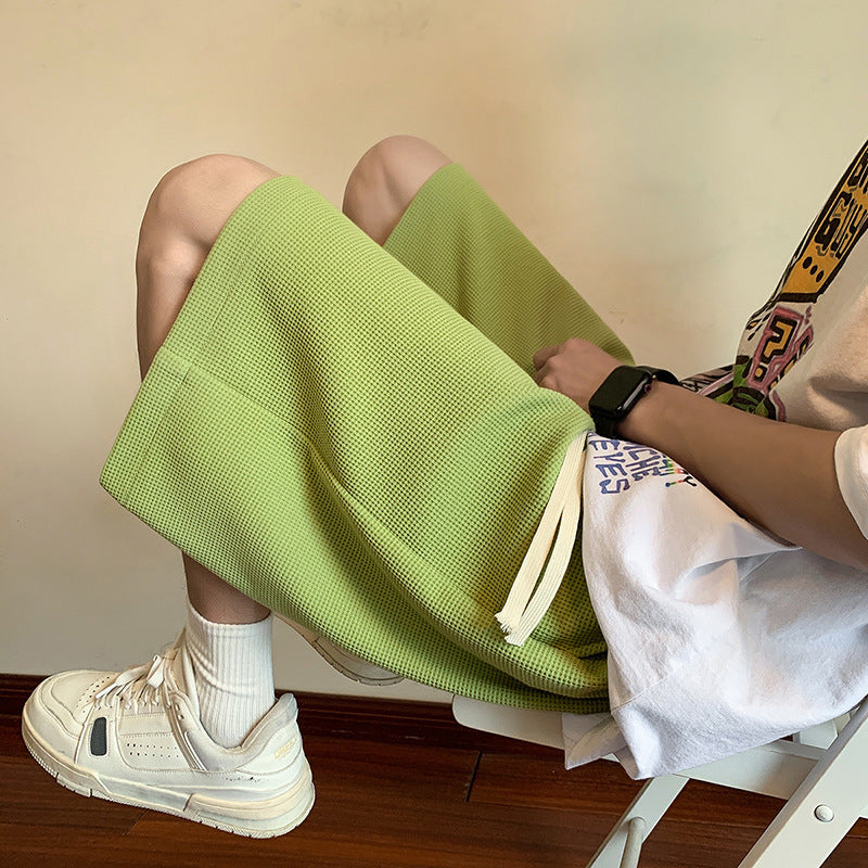 Doug – Shorts Basique à Motif Waffle pour Homme