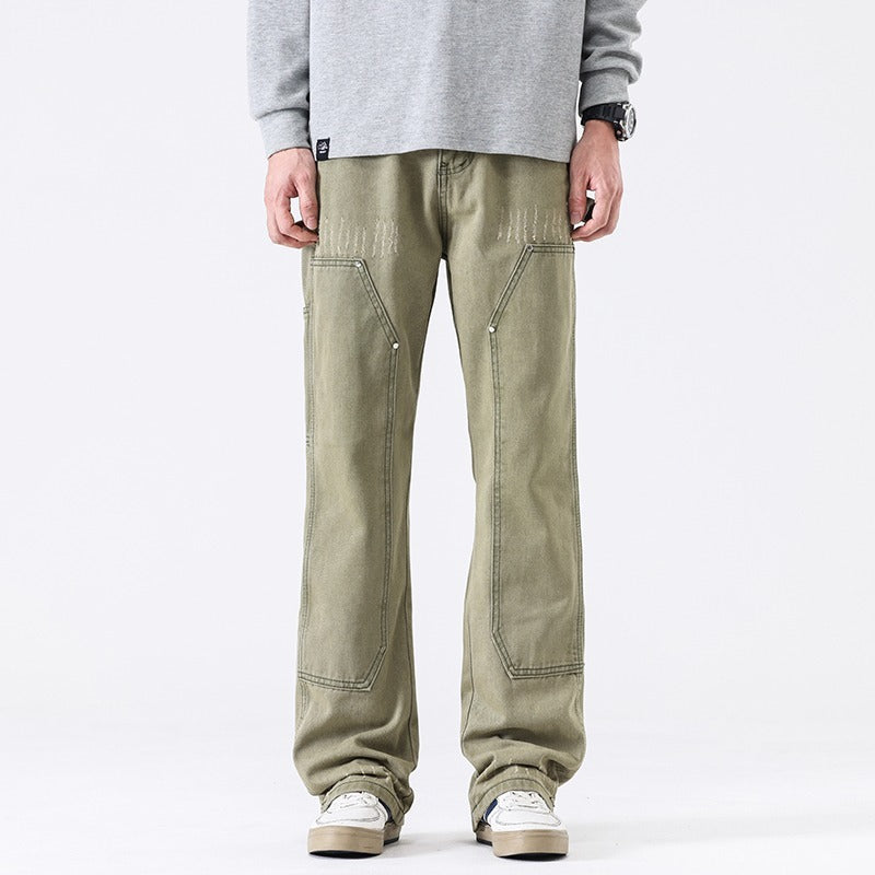 Noel – Jeans délavés style militaire