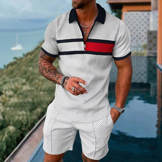 Wayne – Ensemble Polo et Short Décontracté pour Homme