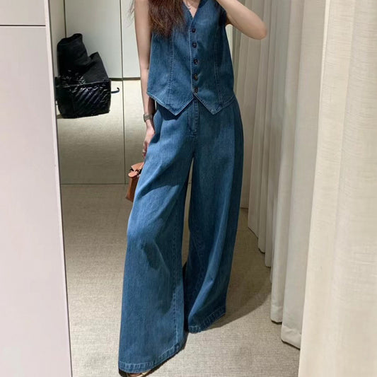 Tanya – Ensemble Pantalon Large Haut de Gamme