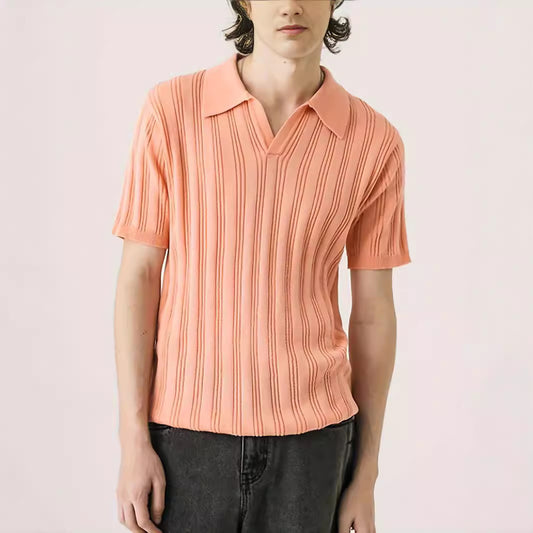 Tony – T-shirt en Maille à Manches Courtes pour Homme