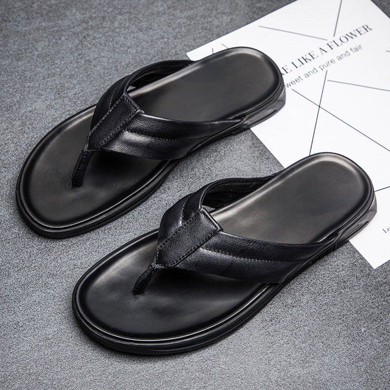 Roger – Tongs d'Été en Cuir Végan pour Homme