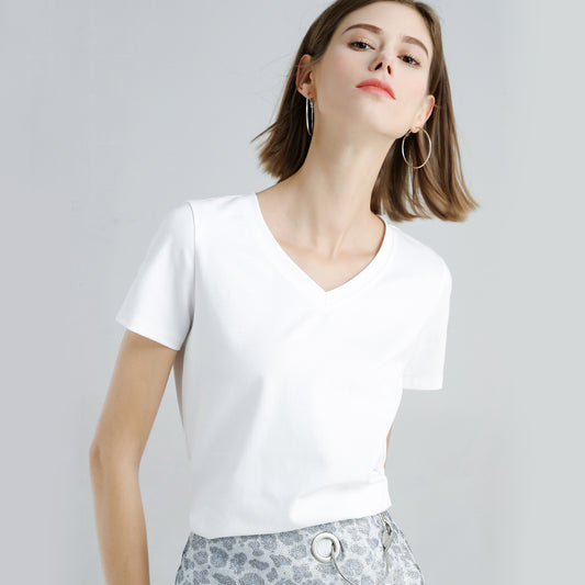 Tommy – T-shirt Simple en Coton Mercerisé pour Homme