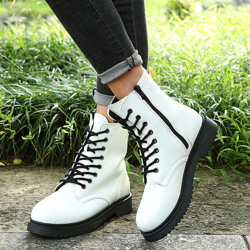 Katy – Bottes à Talon Épais avec Fermeture Éclair Latérale