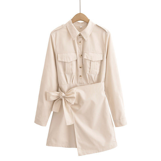 Jade – Robe Longue à Nœud Papillon