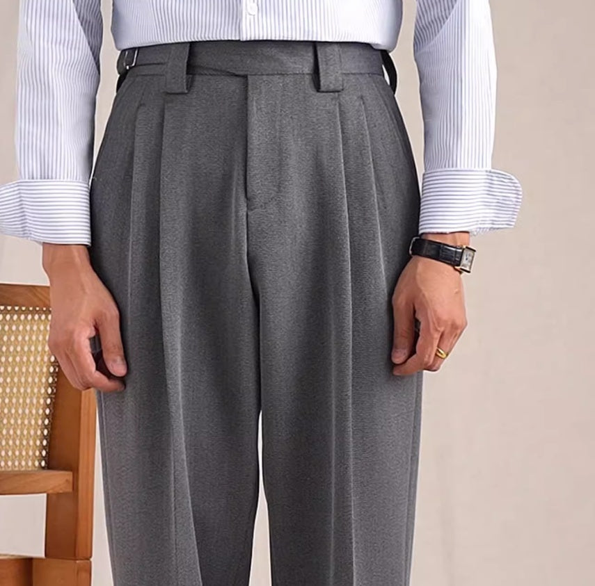Frank – Pantalon Classique à Chevrons