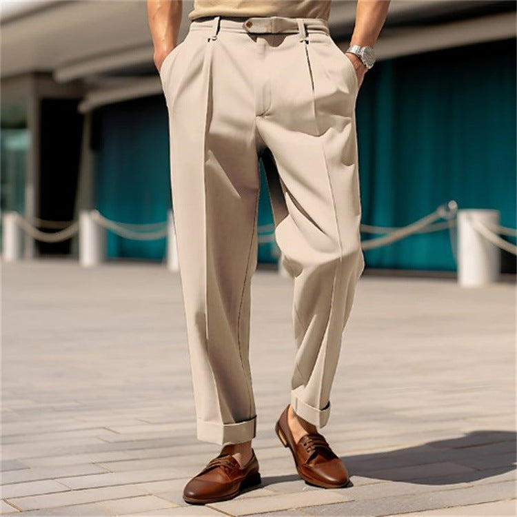 Colin – Pantalon Droit Confortable Taille Moyenne pour Homme