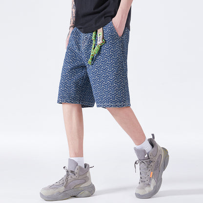 Jordan – Shorts en Denim Jacquard