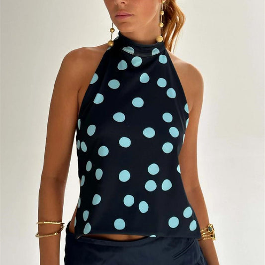 Lucy – Haut Élégant à Col Halter pour Femmes