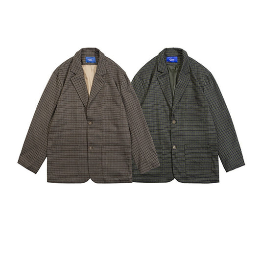 Ralph – Costume à Carreaux de Style Universitaire