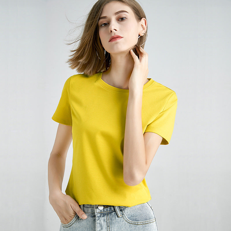 Tommy – T-shirt Simple en Coton Mercerisé pour Homme