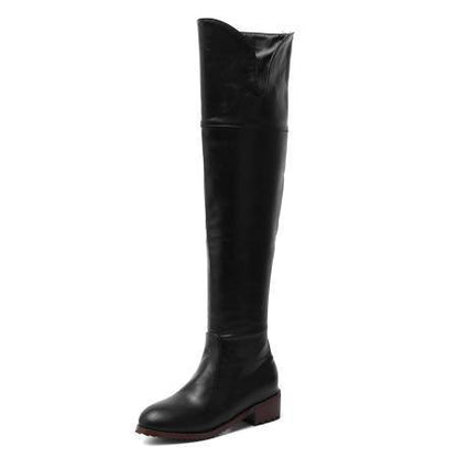 Ruby – Bottes Hautes au-dessus du Genou, Talon Carré