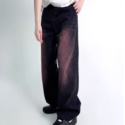 Jay – Jean Rouge Noir Décoloré