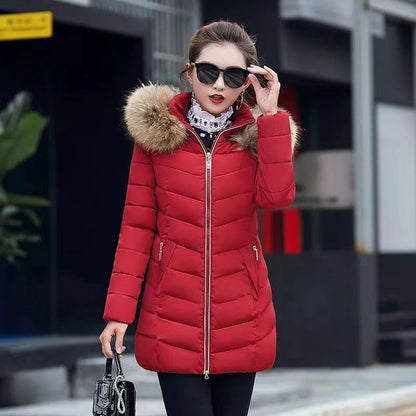Megan – Veste Chaude avec Capuche en Fourrure pour Femme