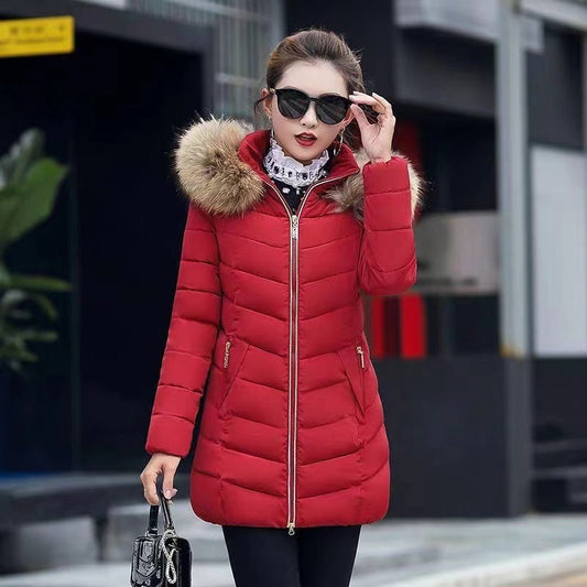 Megan – Veste Chaude avec Capuche en Fourrure pour Femme