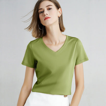 Tommy – T-shirt Simple en Coton Mercerisé pour Homme