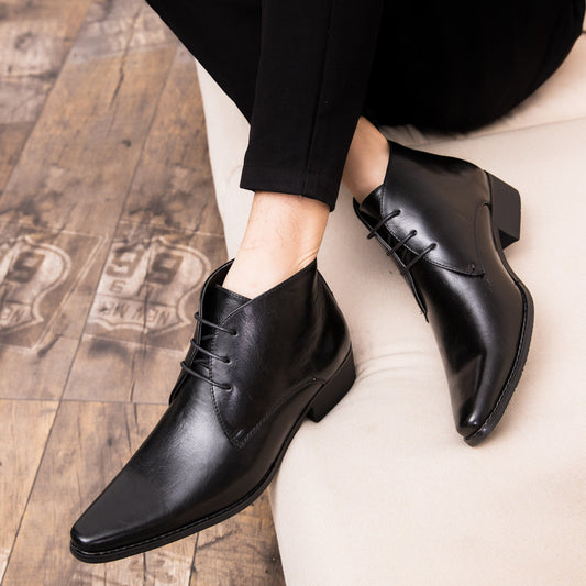 Brian – Chaussures Montantes en Cuir Végan pour Hommes