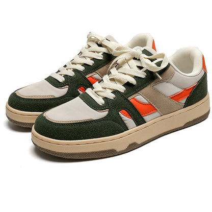 David – Chaussures Rétro Patchwork Contrastées