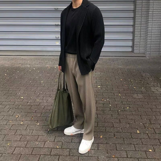 Charlotte – Pantalon Large à Effet Drapé